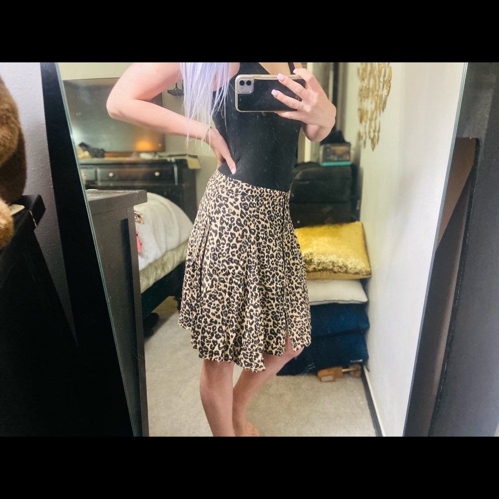 SOLD Animal Print Flowy Skirt